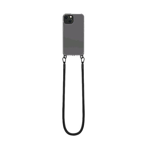 CELLY FREEDOM APPLE iPHONE 14 COVER TRASPARENTE IN TPU + LACCIO BLACK