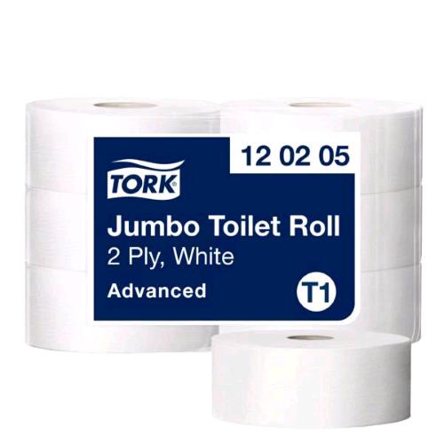 TORK CARTA IGIENICA JUMBO 2 VELI 360 MT BIANCO CONF 6 Pz.