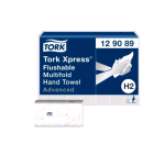 TORK ASCIUGAMANI PIEGATI A Z FLUSHABLE ADVANCED 200 FOLGI 25.5X21.2 CM BIANCO CONF 21 Pz.