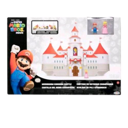 JAKKS SUPER MARIO MOVIE DELUXE PLAY SET CASTELLO CON 2 MINIFIGURE 