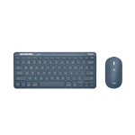 TRUST LYRA KIT TASTIERA E MOUSE RF + BLUETOOTH OTTICO 1.200 DPI USB-A LAYOUT ITALIA BLU 