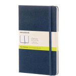 MOLESKINE TACCUINO LARGE FILO REFE 13X21 CM 240 PAGINE BIANCHE COPERTINA RIGIDA CON ELASTICO BLU 