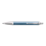 PARKER IM PREMIUM BLU GREY CT PENNA A SFERA A SCATTP PUNTA 1 mm FUSTO IN ALLUMINIO ANODIZZATO INCHIOSTRO BLU