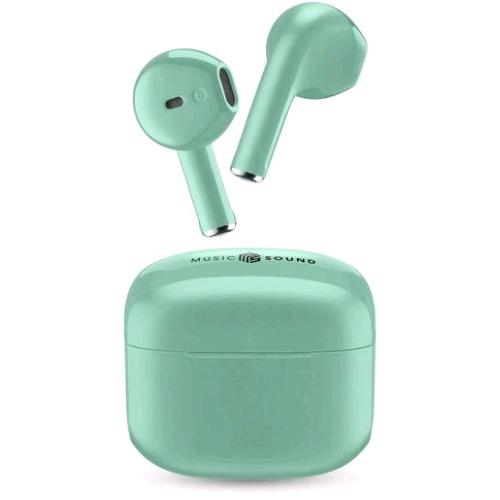 CELLULARLINE MUSIC SUOND AURICOLARI SWAG TWS BLUETOOTH CON CUSTODIA DI RICARICA VERDE