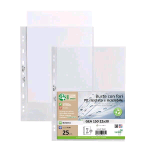 SEI ROTA GEA 150 BUSTE CON FORATURA UNIVERSALE IN PP 220X300 mm FINITURA A BUCCIA TRASPARENTE CONF 25 Pz.