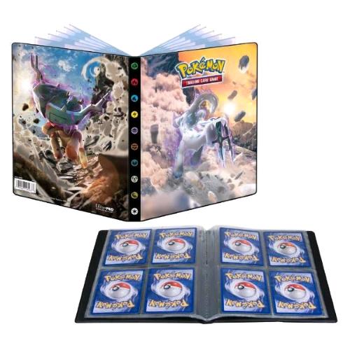 POKEMON PORTFOLIO SCARLATTO VILETTO ALBUM CON 10 PAGINE A 4 TASCHE  - S&V2