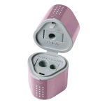 FABER CASTELL GRIP TEMPERAMATITE 3 FORI DOPPIO SERBATOIO ROSA CONF 10 Pz.