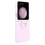 SAMSUNG GALAXY Z FLIP5 SILICONE CASE RING CUSTODIA PIEGHEVOLE CON ANELLO LAVENDER
