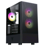 ITEK SIISBE 3.0 MIDI TOWE GAMING USB 3.0 ARGB LATERALE TRASPARENTEFAN 3 x 12 CM NERO