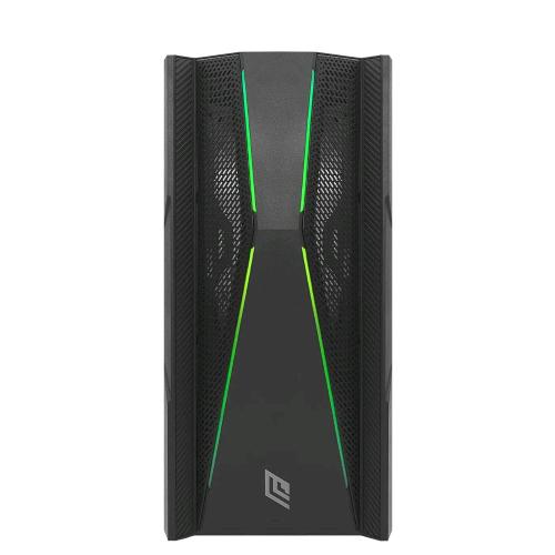 NOUA DIAMOND C101 CASE CASE MIDI TOWER ATX 1 VENTOLA INSTALLATA 120MM ILLUMINAZIONE LED RGB PANNELLO IN VETRO TEMPERATO BLACK