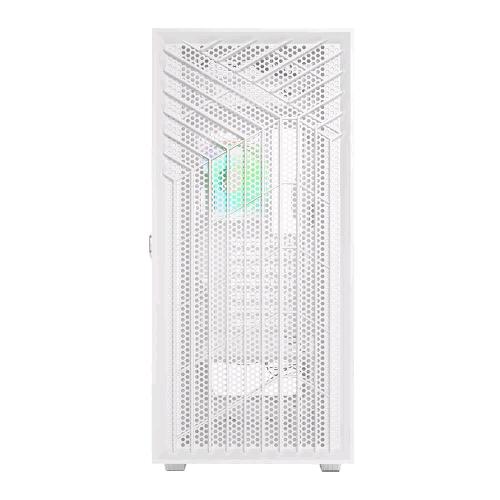 NOUA DIAMOND C112 CASE MIDI TOWER ATX 1 VENTOLA INSTALLATA 120MM ILLUMINAZIONE LED RGB PANNELLO IN VETRO TEMPERATO WHITE