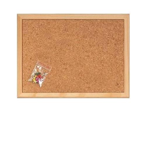 LEBEZ LAVAGNA IN SUGHERO 30X40 CM CON SPILLI CORNICE IN LEGNO 