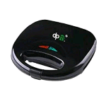 DPM TXS083A SPEED BITE PIASTRA ELETTRICA 2 FETTE 750W FONDO ANTIADERENTE NERO 