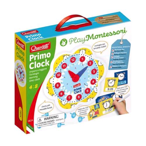 QUERCETTI PLAY MONTESSORI PRIMO CLOCK IMPARA A LEGGERE L'OROLOGIO