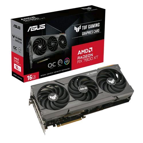 ASUS RADEON RX 7800 XT TUF-RX7800XT-O16G-GAMING 16GB GDDR6 TRIPLE FAN PCI Express 4.0 1 x HDMI 3 x DISPLAYPORT