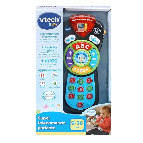 V-TECH SUPER TELECOMANDO PARLANTE INTERATTIVO IMPARA I NUMERI E L'ALFABETO CON OLTRE 100 CANZONI 