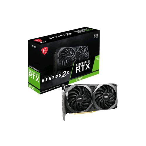 MSI GEFORCE RTX 3050 VENTUS 2X XS 8G OC SCHEDA VIDEO NVIDIA 8 GB GDDR6 DUAL FAN PCI Express x8 4.0 1 x HDMI 3 x DISPLAYPORT