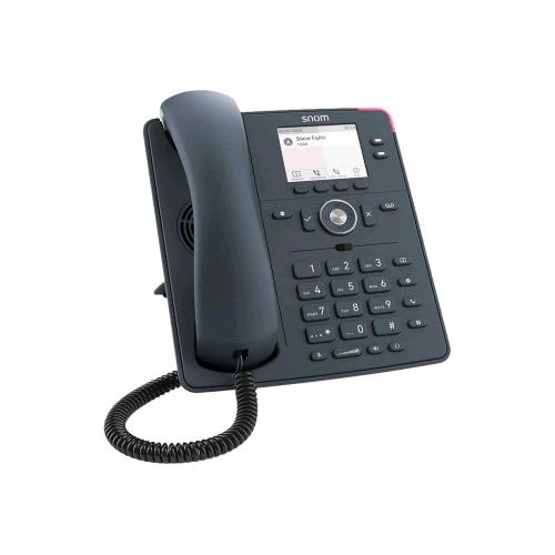 SNOM D150 SIP TELEFONO VOIP DISPLAY GRAFICO TFT IN SCALA GRIGI 2 TASTI PROGR.BLF 2 PORTE ETHERNET 1GBIT/S POE IEEE 802.3AF CLASS 1 IEEE 802.3AZ NERO