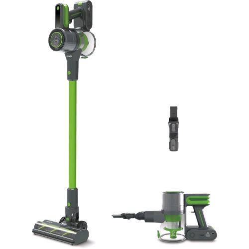 POLTI D-POWER SR500 FORZASPIRA SCOPA ELETTRICA SENZA FILI 2 IN 1 MULTI CICLONICA AUTONOMIA FINO A 40 MIN 4 STADI DI FILTRAZIONE VERDE/GRIGIO