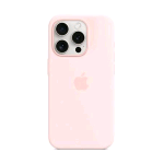 APPLE iPHONE 15 PRO CUSTODIA MAGSAFE IN SILICONE LIGHT PINK