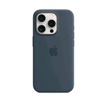 APPLE iPHONE 15 PRO CUSTODIA MAGSAFE IN SILICONE STORM BLUE