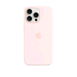 APPLE iPHONE 15 PRO MAX CUSTODIA MAGSAFE IN SILICONE LIGHT PINK