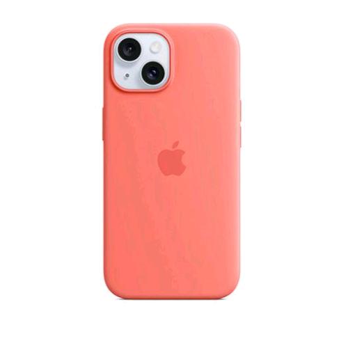 APPLE iPHONE 15 CUSTODIA MAGSAFE IN SILICONE GUAVA