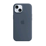 APPLE iPHONE 15 CUSTODIA MAGSAFE IN SILICONE STORM BLUE
