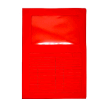 FRASCHINI CARTELLINE IN CARTA DA 200GR CON FINESTRA 22X31 CM ROSSO CONF 20 Pz.