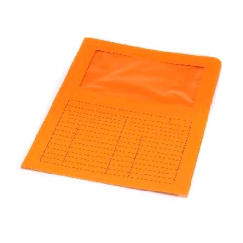 FRASCHINI CARTELLINE IN CARTA CON FINESTRA 22X31 CM ARANCIO CONF 50 Pz.