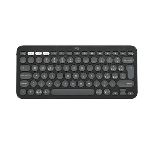 LOGITECH PEBBLE KEYS 2 K380s TASTIERA WIRELESS ULTRA COMPATTA RF + BLUETOOTH MULTIDISPOSITIVO QWERTY GRAFITE