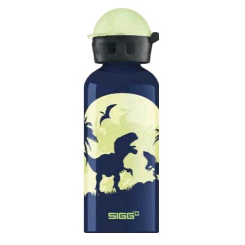 SIGG BOTTLES BORRACCIA KIDS IN ALLUMINIO DA 0.40 LT ERMETICA GLOW MOON DINOS 