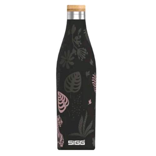 SIGG BOTTLES MERIDIAN BORRACCIA TERMICA DOPPIA PARETE IN ACCIAIO INOX TAPPO A VITE IN BAMBU 0.50 LT SUMATRA TIGER