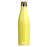 SIGG BOTTLES MERIDIAN BORRACCIA TERMICA DOPPIA PARETE IN ACCIAIO INOX TAPPO A VITE IN BAMBU 0.50 LT ULTRA LEMON