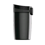 SIGG BOTTLES MIRACLE TAZZA TERMICA PORTATILE IN ALLUMINIO 0.27 ML ERMETICA NERO