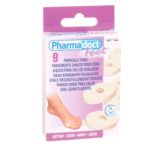 GIMA PHARMADOCT CEROTTI PARACALLI OVALI 18X28 mm BIANCO CONF 9 Pz.