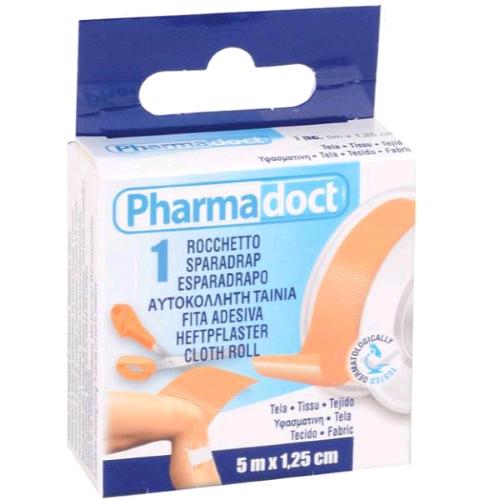 GIMA PHARMADOCT ROCCHETTO CEROTTO TELA 5 MT  X 1.25 CM ROSA