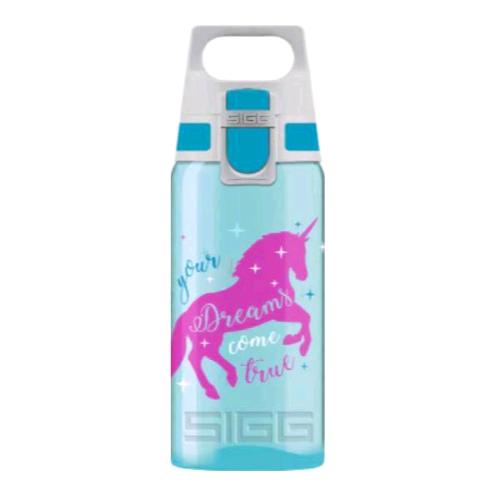 SIGG BOTTLES VIVA ONE BORRACCIA KIDS IN PP DA 0.5 LT CHIUSURA A SCATTO ERMETICA UNICORN 