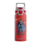 SIGG BOTTLES WMB ONE BORRACCIA IN ALLUMINIO DA 0.6 LT CHIUSURA A SCATTO ERMETICA BATMAN RED