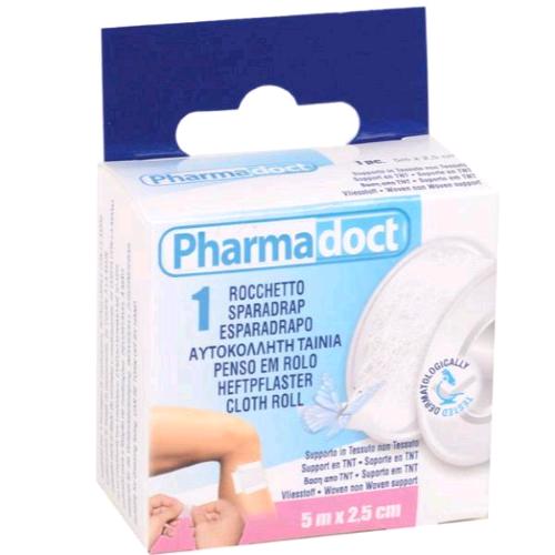 GIMA PHARMADOCT ROCCHETTO CEROTTO IN TNT 5MT X 2,5CM BIANCO
