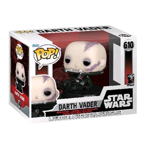 FUNKO POP STAR WARS DARTH VADER ROTJ 40TH UNMASKED FIGURA IN VINILE 9.5 CM DA COLLEZIONE