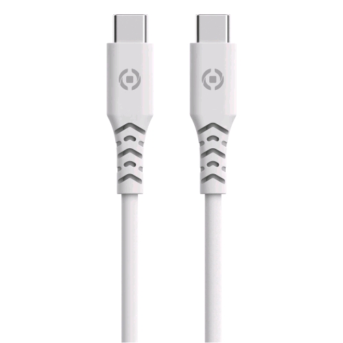 CELLY GRS CAVO ADATTATORE RICARICA USB-C MASCHIO/MASCHIO 27 W 1.5 MT BIANCO