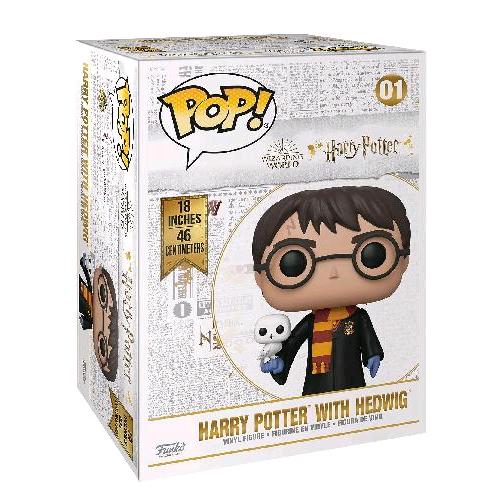 FUNKO POP 18" HARRY POTTER WITH HEDWING FIGUA IN VINILE 46 CM DA COLLEZIONE