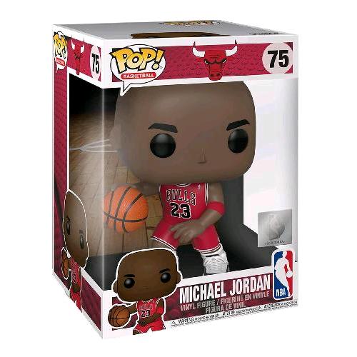 FUNKO POP NBA BULLS MICHAEL JORDAN 10" RED JERSEY FIGURA IN VINILE 25 CM DA COLLEZIONE
