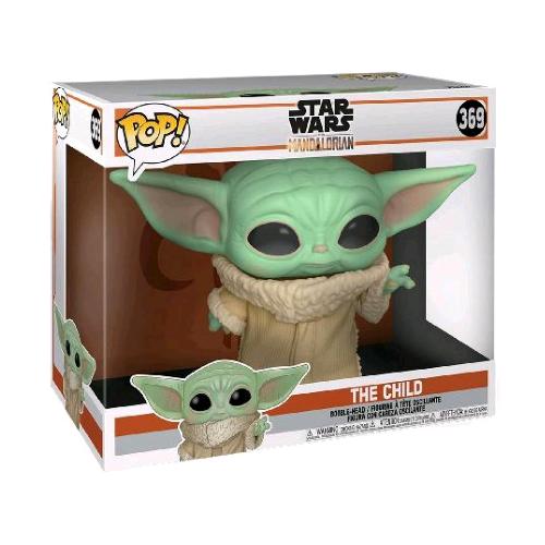 FUNKO POP STAR WARS THE MANDORLIAN 10'' THE CHILD BABY YODA FIGURA IN VINILE 25 CM DA COLLEZIONE 