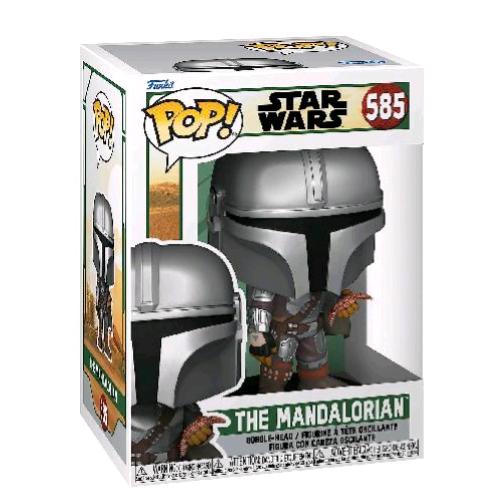 FUNKO POP STAR WARS THE MANDALORIAN BOBA FETT FIGURA IN VINILE 9.5 CM DA COLLEZIONE 