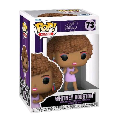 FUNKO POP ICONS WHITNEY HOUSTON FIGURA IN VINILE 9.5 CM DA COLLEZIONE 