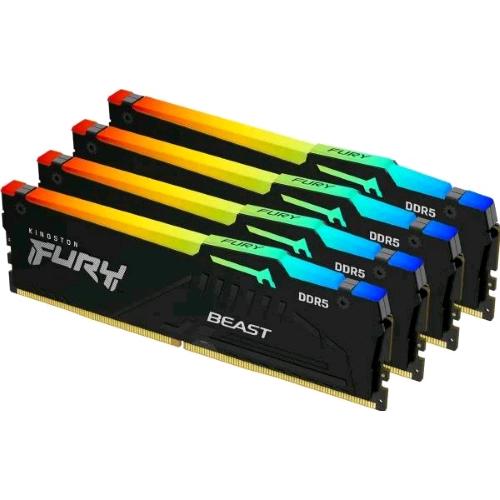 KINGSTON FURY BEAST RGB 128GB (4 x 32GB) DDR5 5.600 MHz CL 40 DIMM