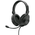 TRUST ZARU CUFFIE CON MICROFONO PROFESSIONALI USB OVER-EAR PER SKYPE TEAM ZOOM CAVO 2 MT NERO