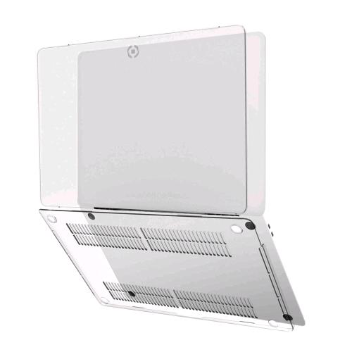 CELLY APPLE MACBOOK AIR 13" M2 CUSTODIA DEDICATA IN TPU RESISTENTE DOPPIA PROTEZIONE PARTE SUPERIORE E PARTE INFERIORE TRASPARENTE